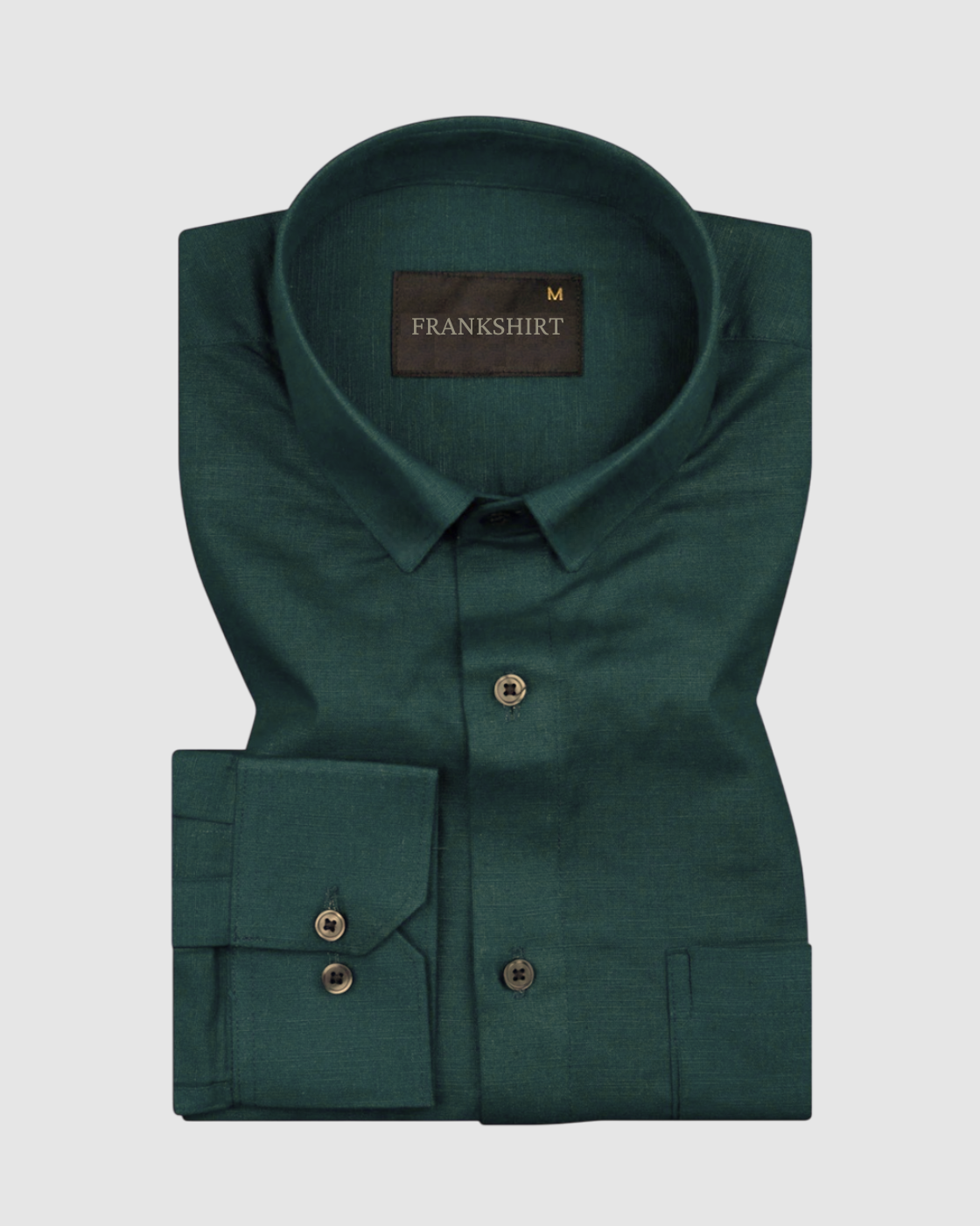 New Linen Shirt for Man (Bottle Green)