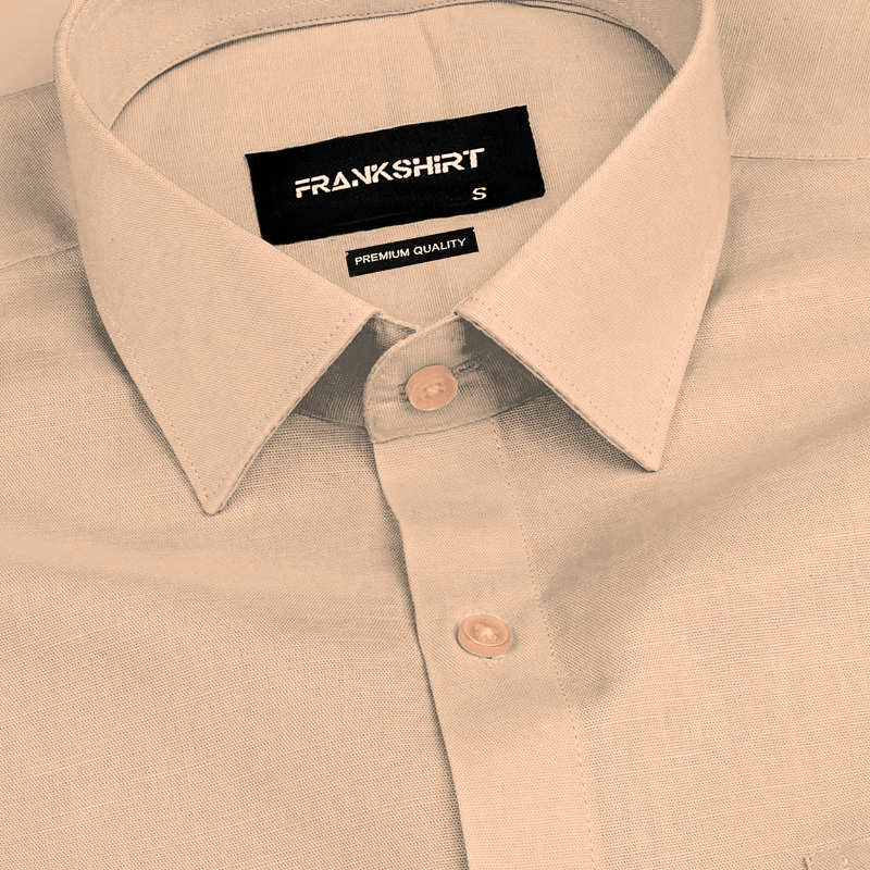 Skin Solid Linen Shirt for Man