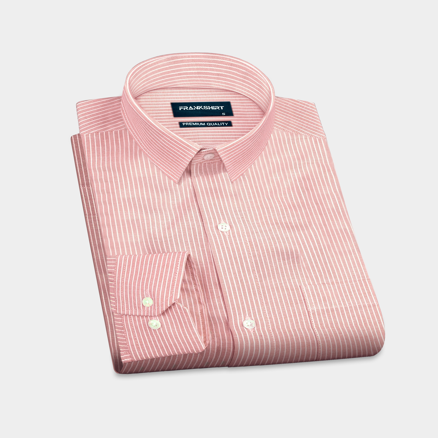 Peech Small Strip Down Button Oxford Cotton Shirt
