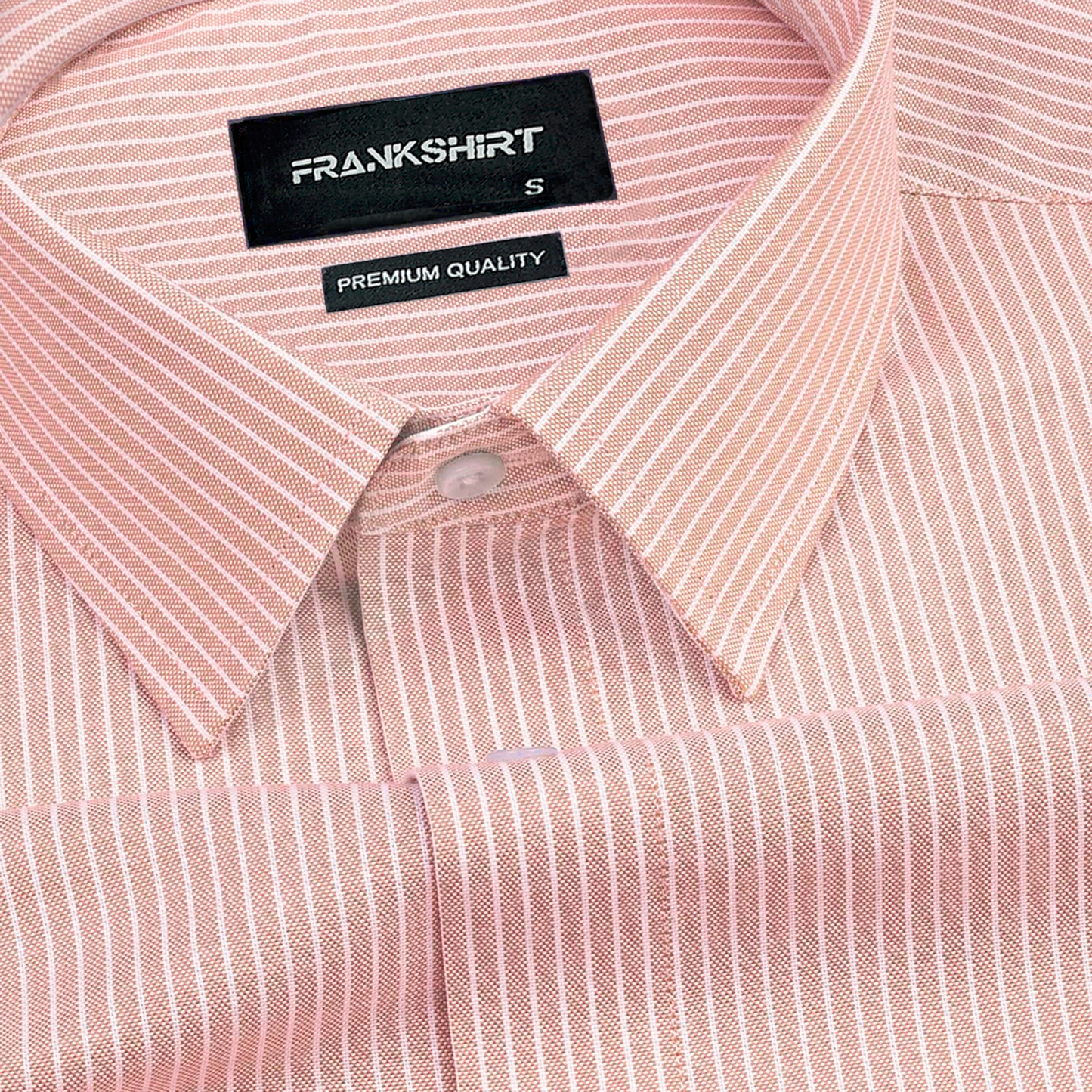 Peech Small Strip Down Button Oxford Cotton Shirt