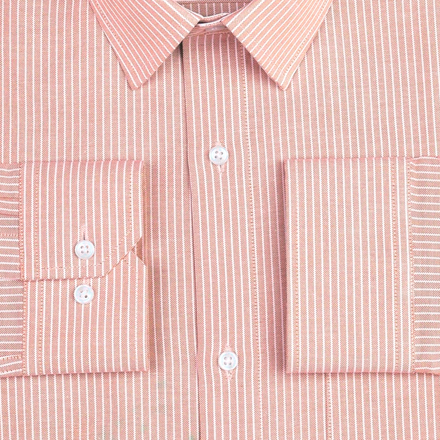 Peech Small Strip Down Button Oxford Cotton Shirt