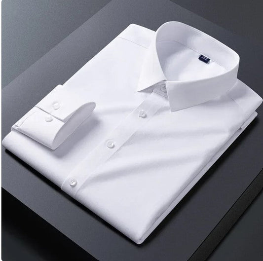 Premium Cotton Solid Shirt for Man (White)