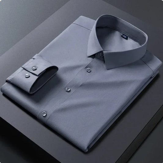 Premium Cotton Solid Shirt for Man (Dark Grey)