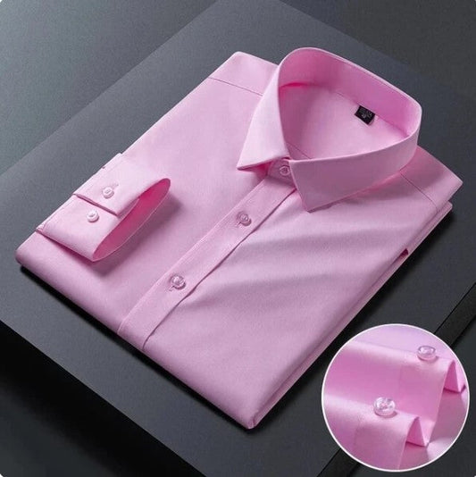 Premium Cotton Solid Shirt for Man (Light Pink)