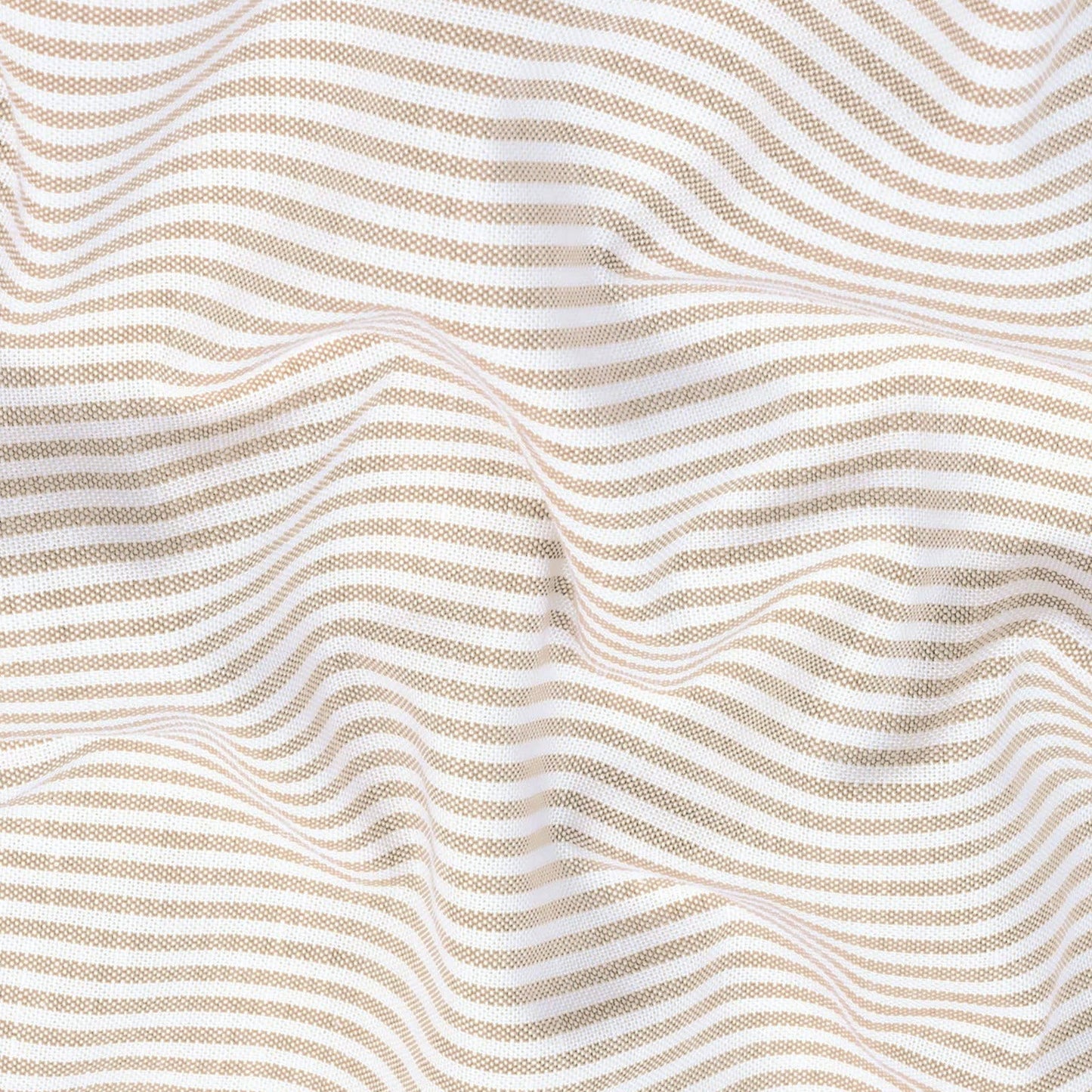 New Yellow Stripe Down Button Oxford Cotton Shirt