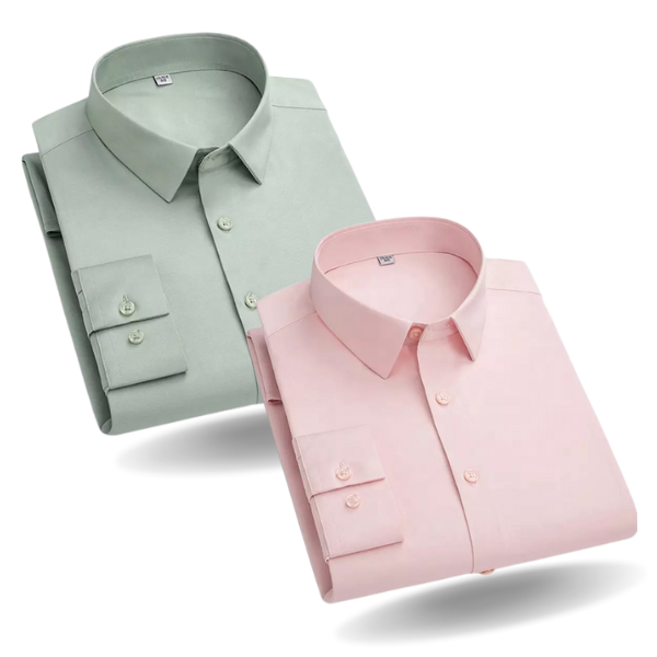 Combo of 2 Cotton Shirt for Man (Pink and Pista) - Frankshop.in