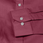 Maroon Solid Linen Shirt for Man