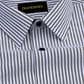 Black Button Down Oxford Cotton Stripe Shirt