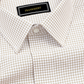 Cream Check Button Down Oxford Cotton Shirt