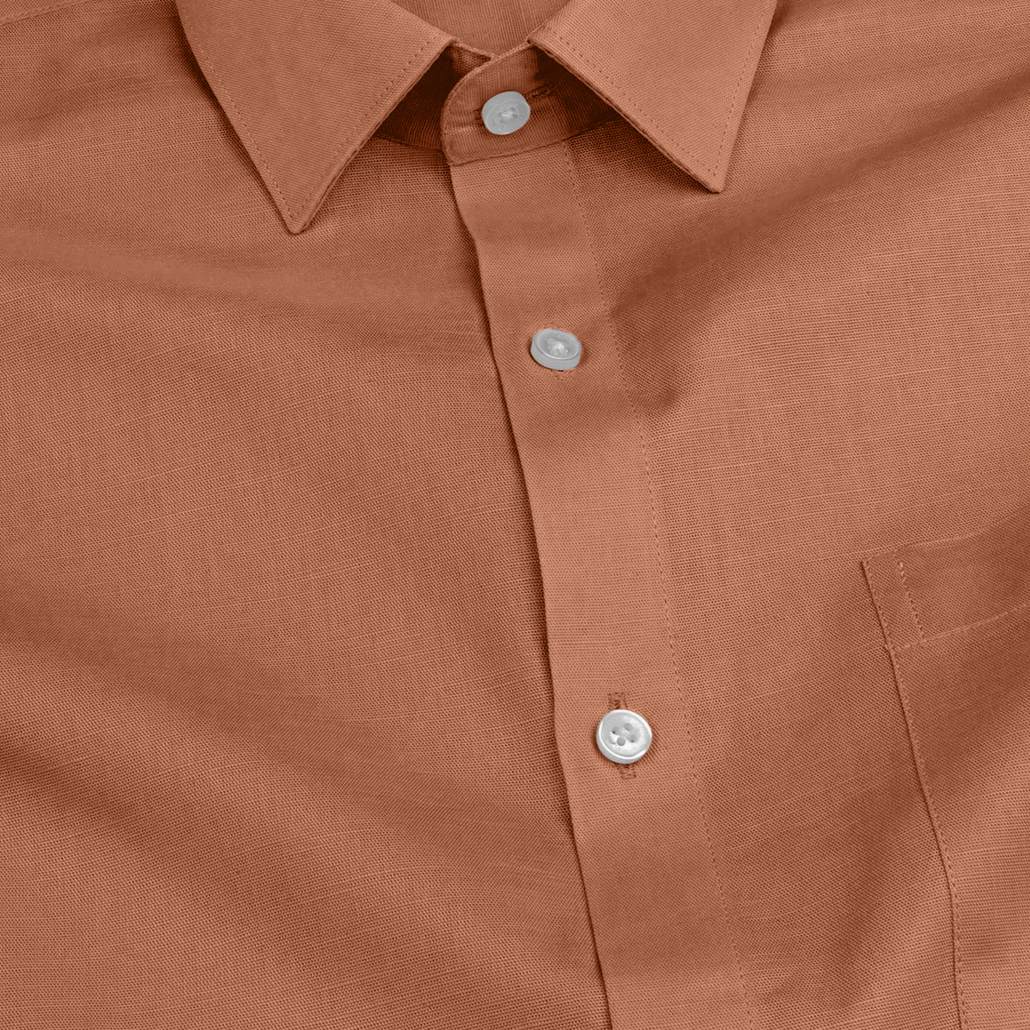 Dusty Brown Linen Shirt for Man