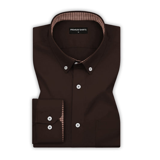Premium Chinese Collar Light Pink Tailored Fit Cotton Casual Shirt for Man 3XL