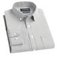 New Light Grey Stripe Down Button Oxford Cotton Shirt