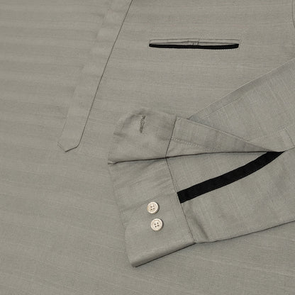 Urban Fit Olive Short Linen Kurta For Men