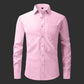 Premium Cotton Solid Shirt for Man (Light Pink)