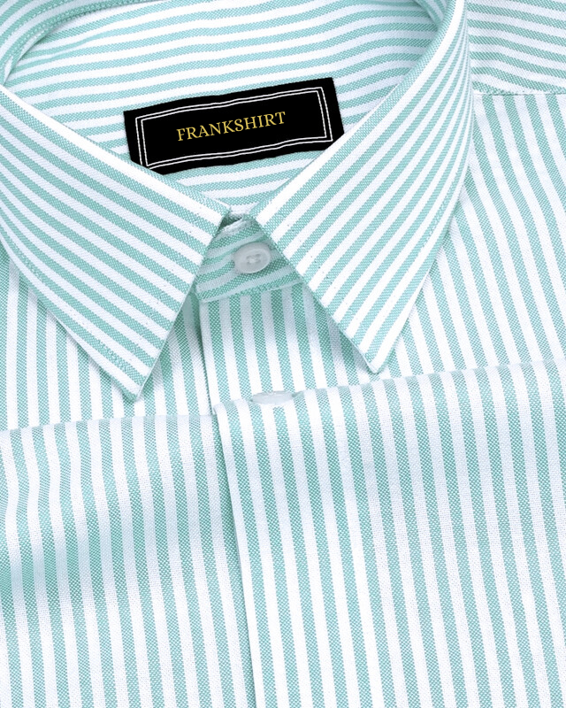 Pista Stripe Down Button Oxford Cotton Shirt