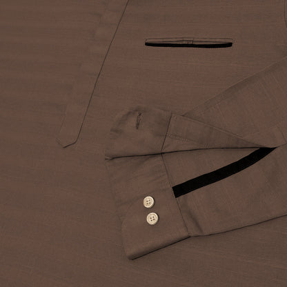 Urban Fit Mehendi Short Linen Kurta For Men