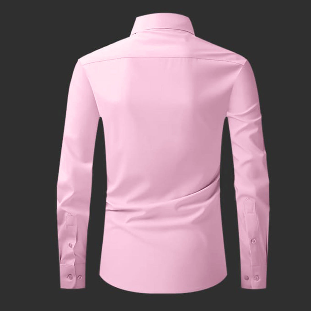 Premium Satin Solid Shirt for Man (Light Pink)