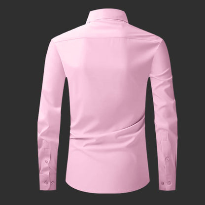 Premium Satin Solid Shirt for Man (Light Pink)