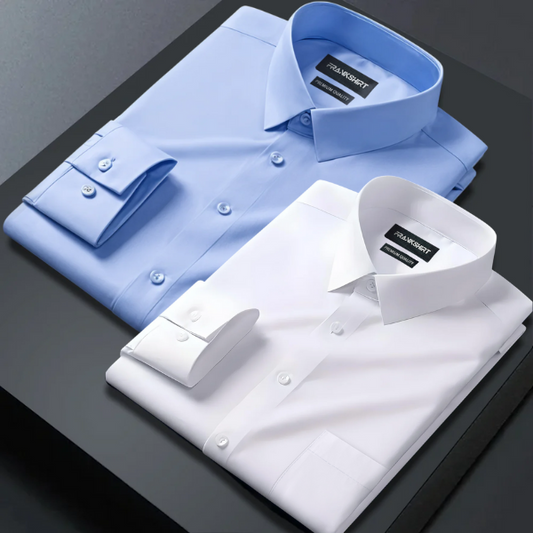Pack of 2 Premium Satin Shirt for Man (Black and White)