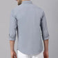 Plain Twill Cotton Shirt for Man (Silver Grey) - Frankshop.in