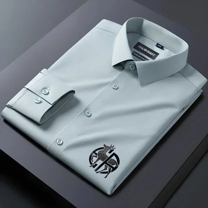 Deer Designer Premium Cotton With Pocket Solid Shirt for Man (Pista)