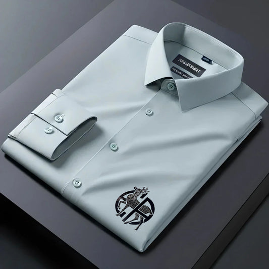 Deer Designer Premium Cotton With Pocket Solid Shirt for Man (Pista)