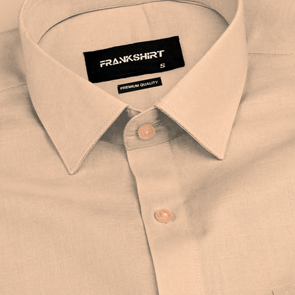 Skin Solid Linen Shirt for Man