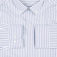New Silver Stripe Down Button Oxford Cotton Shirt