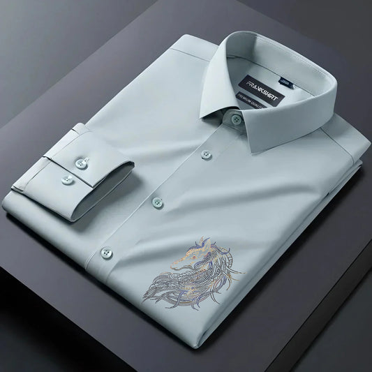 Horse Designer Premium Cotton With Pocket Solid Shirt for Man (Pista)