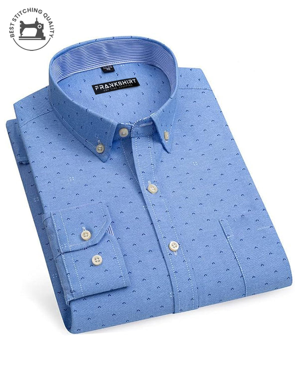 Blue Print I Causal Shirt I Regular Fit I 100% Cotton Shirt