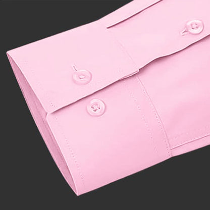 Premium Satin Solid Shirt for Man (Light Pink)