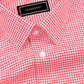 Red Check Button Down Oxford Cotton Shirt