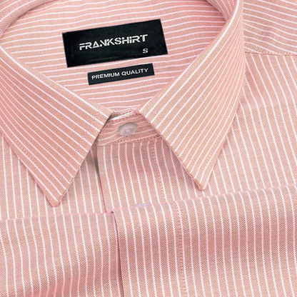 Peech Small Strip Down Button Oxford Cotton Shirt