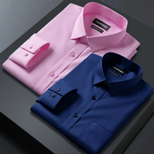 Pack of 2 Premium Cotton Shirt for Man (white And skin)