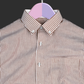 New Brown Stripe Down Button Oxford Cotton Shirt
