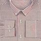 New Brown Stripe Down Button Oxford Cotton Shirt