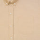 Cream Oxford Cotton Shirt For Men