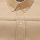 Cream Oxford Cotton Shirt For Men