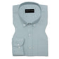 Cyan Blue Oxford Cotton Shirt For Man