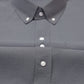 Dark Grey Oxford Cotton Shirt For Man