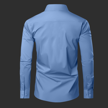 Premium Cotton Solid Shirt for Man (Denim Blue)