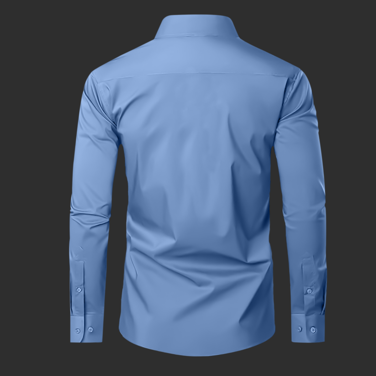 Premium Cotton Solid Shirt for Man (Denim Blue)