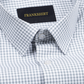Silver Check Button Down Oxford Cotton Shirt