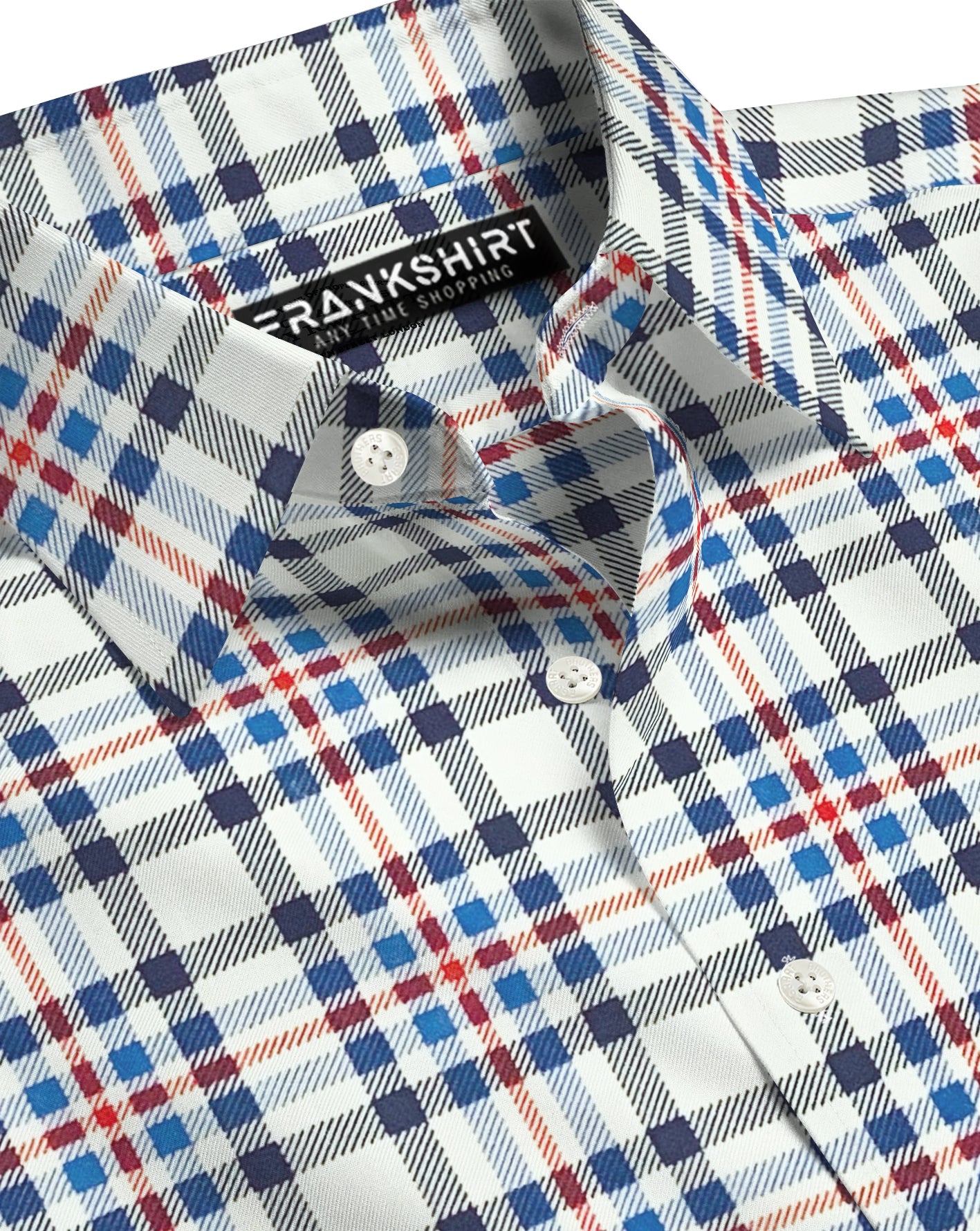 Pack of 2 Cotton Check Shirt for Man (Lining Colour and Black Blue)