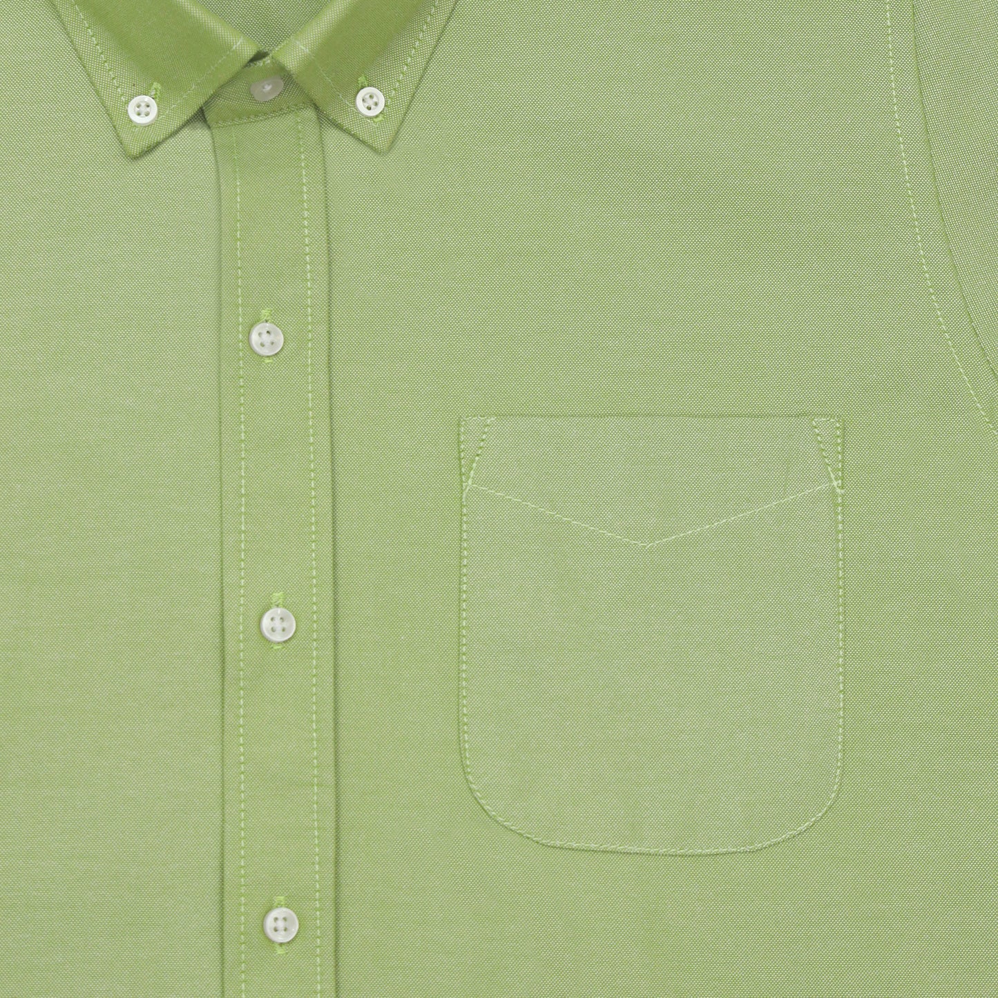 Green Oxford Cotton Shirt For Man