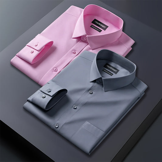 Pack of 2 Premium Cotton Shirt for Man (Light Pink And Dark Grey)