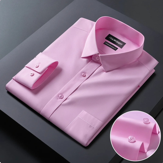 Premium Cotton Solid Shirt for Man (Light Pink)