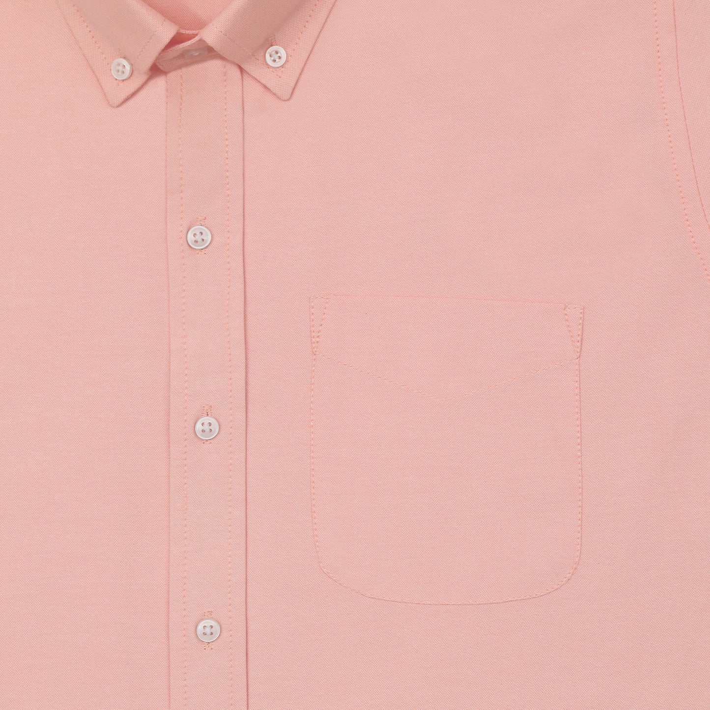 Peach Oxford Cotton Shirt For Man