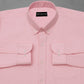 Pink Oxford Cotton Shirt For Man