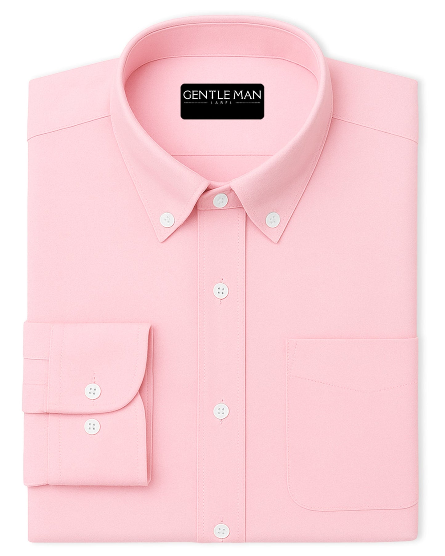 Pink Oxfords Cotton Shirt For Men